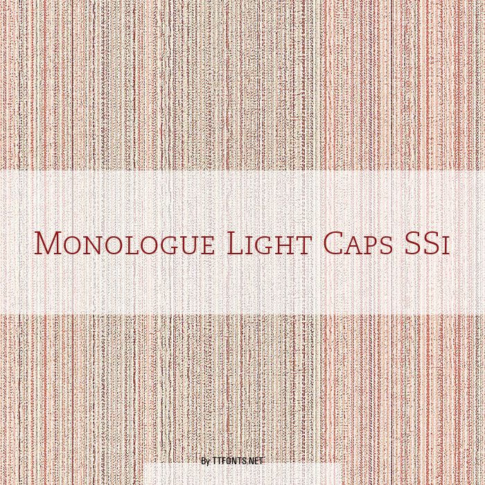 Monologue Light Caps SSi example