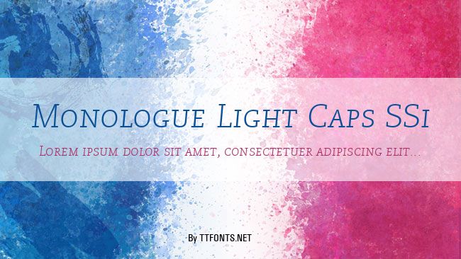Monologue Light Caps SSi example