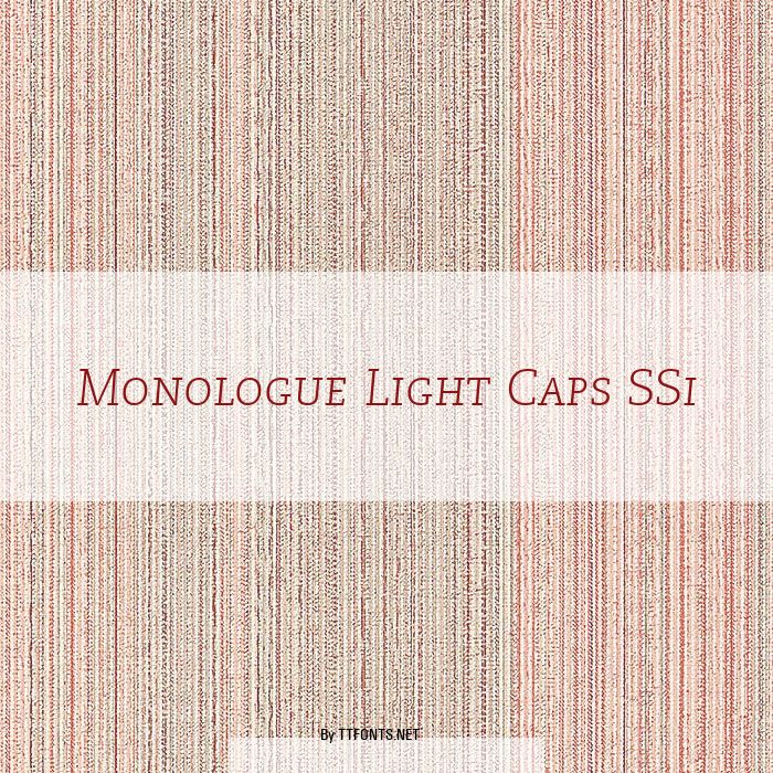 Monologue Light Caps SSi example