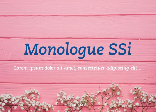 Monologue SSi example