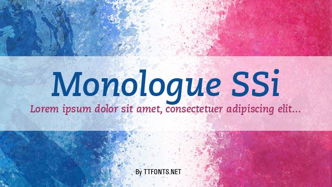 Monologue SSi example