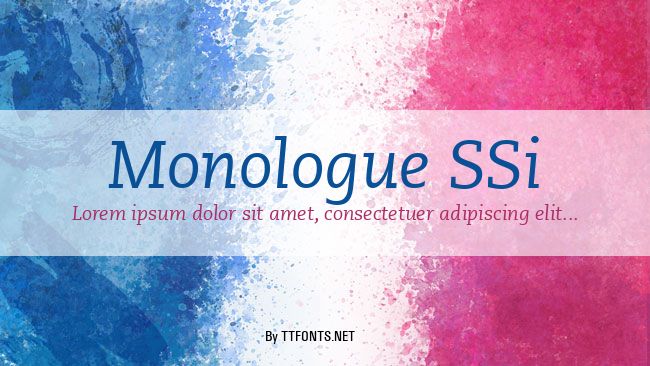 Monologue SSi example