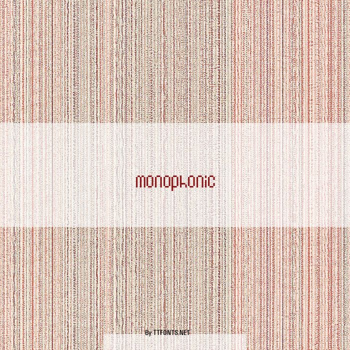 Monophonic example
