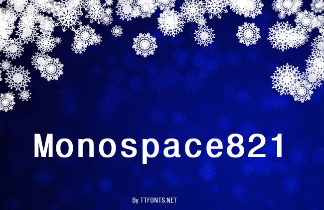 Monospace821 example