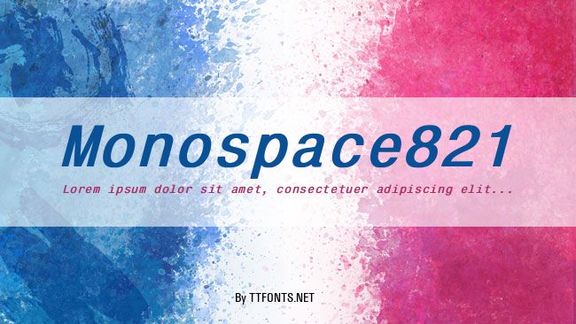 Monospace821 example