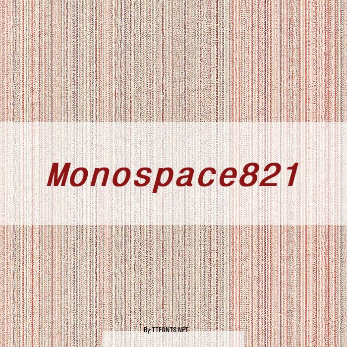 Monospace821 example