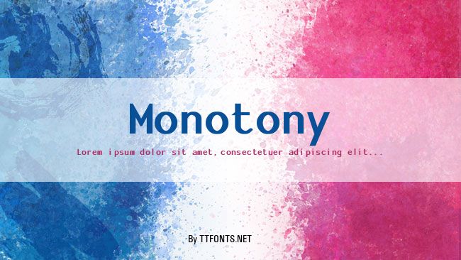 Monotony example