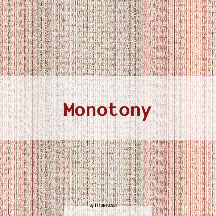 Monotony example
