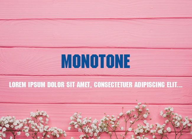 Monotone example