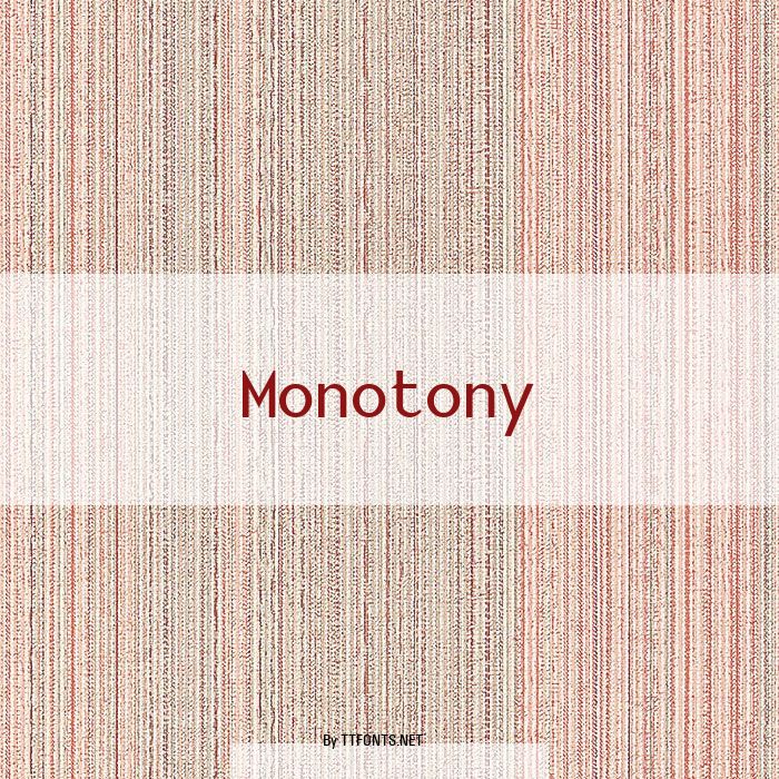 Monotony example