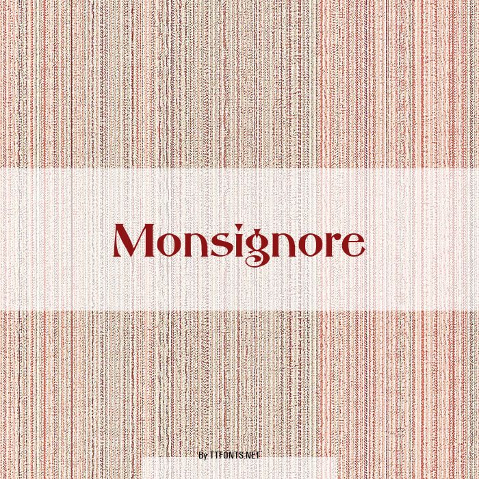 Monsignore example