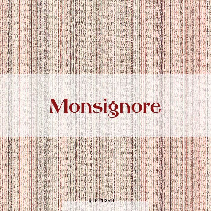 Monsignore example