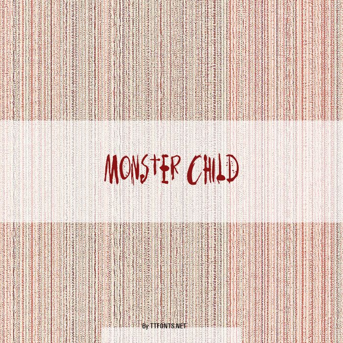 Monster Child example