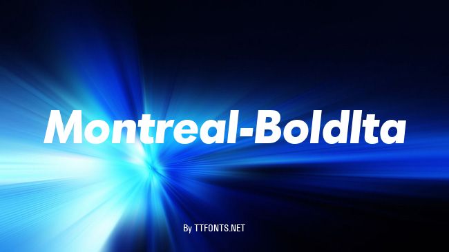 Montreal-BoldIta example