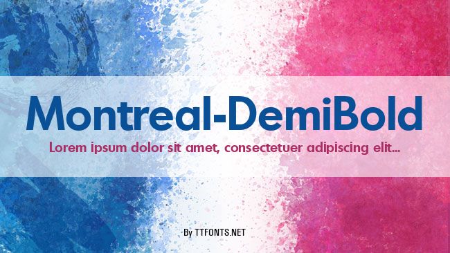 Montreal-DemiBold example