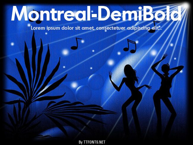 Montreal-DemiBold example