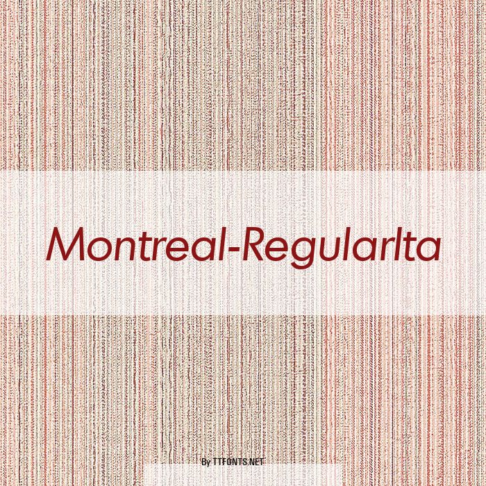 Montreal-RegularIta example