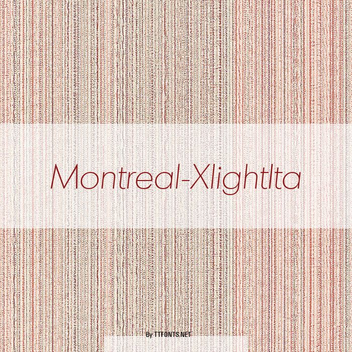 Montreal-XlightIta example