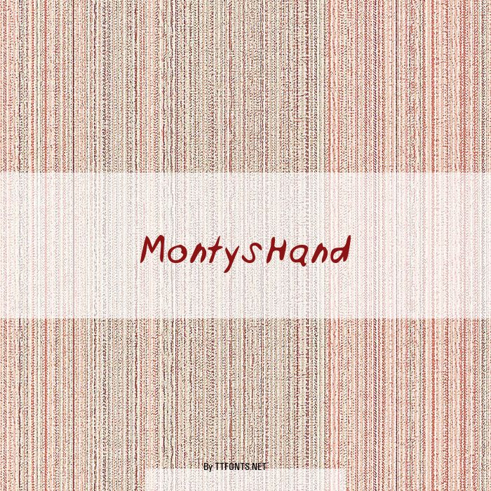 MontysHand example