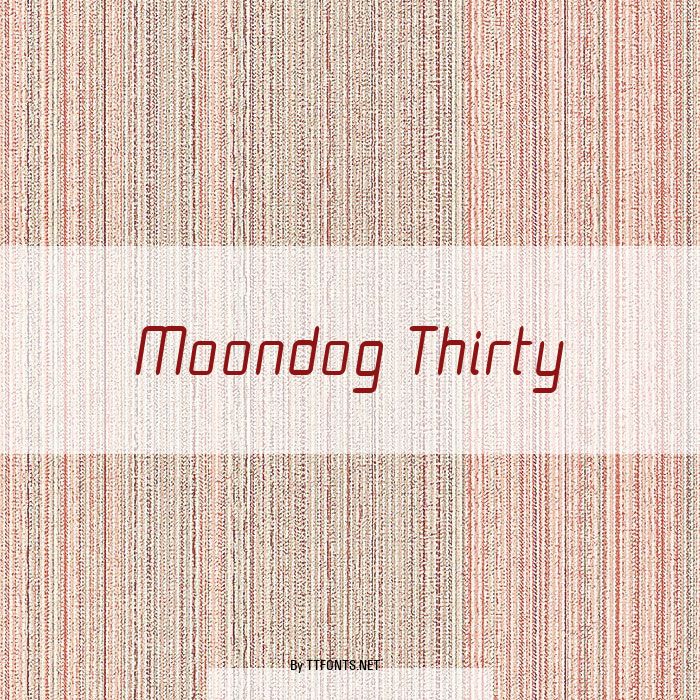 Moondog Thirty example