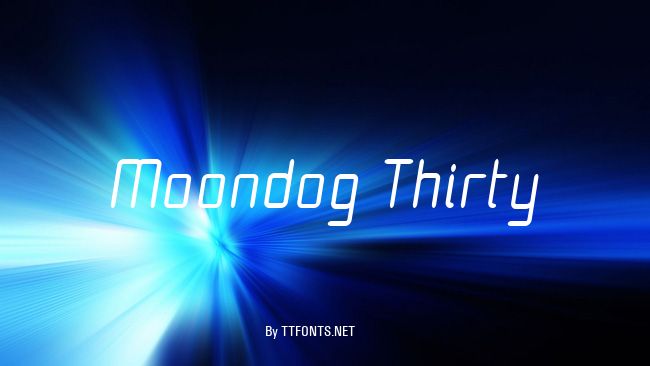 Moondog Thirty example