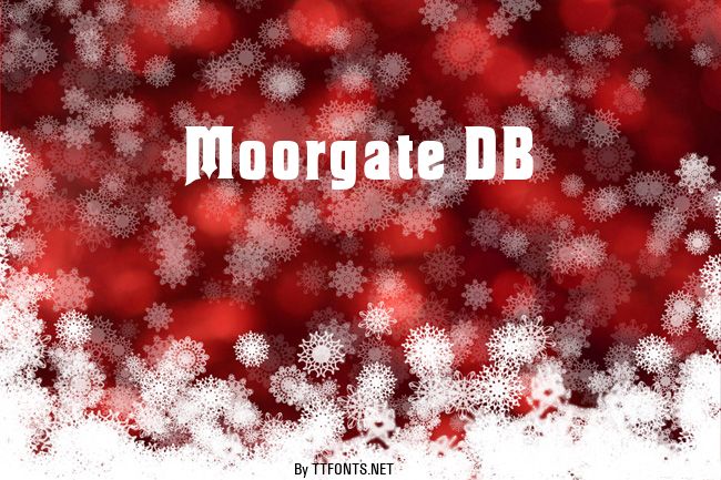 Moorgate DB example