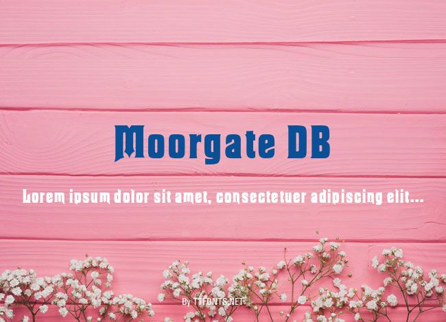 Moorgate DB example