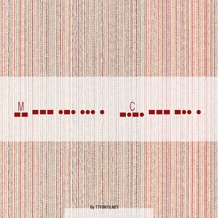 Morse Code example
