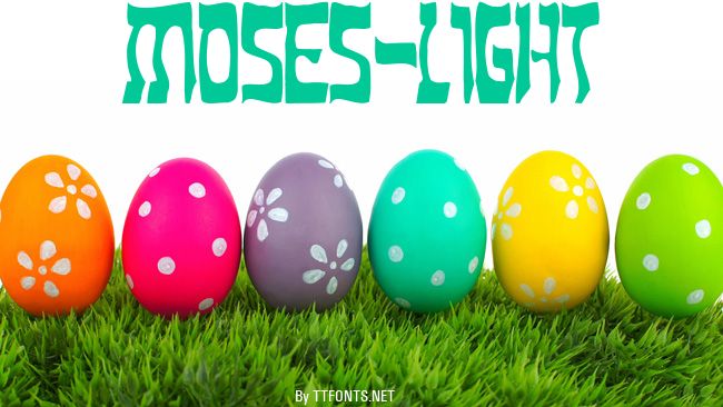 Moses-Light example