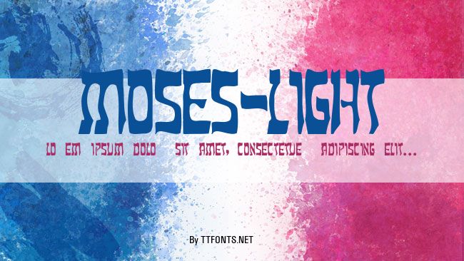 Moses-Light example