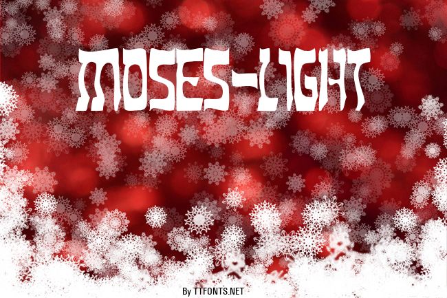 Moses-Light example