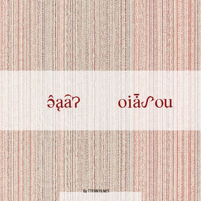 MostX Serif example