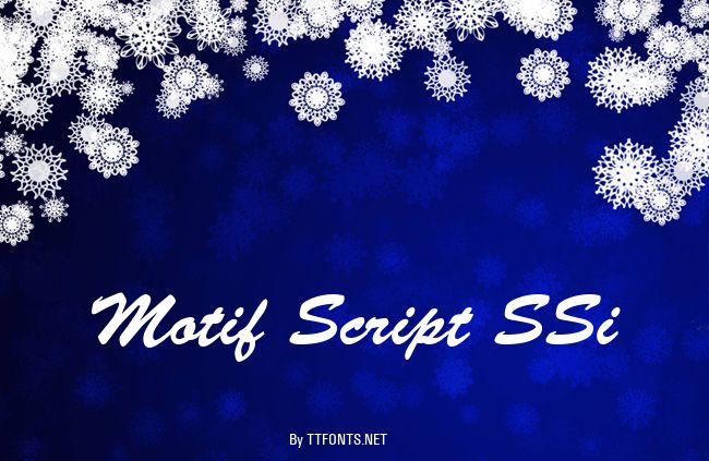 Motif Script SSi example