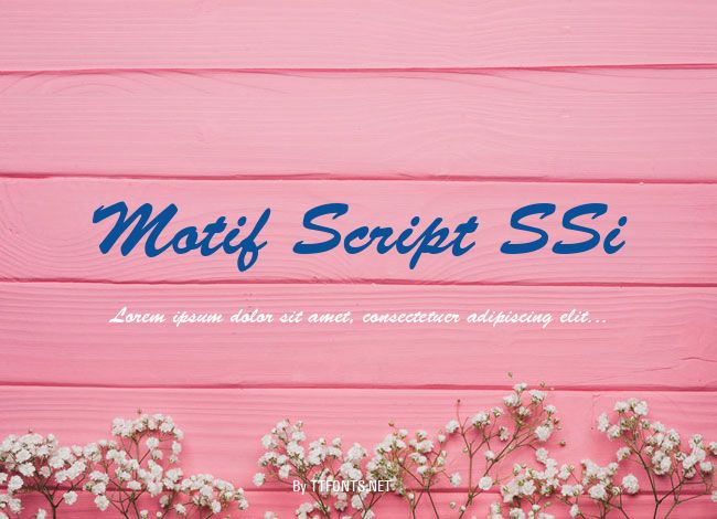Motif Script SSi example