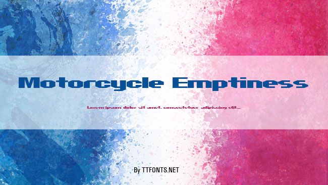 Motorcycle Emptiness example