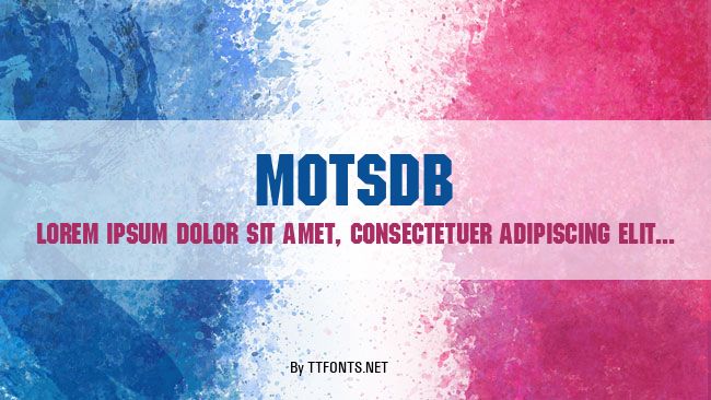 MotsDB example