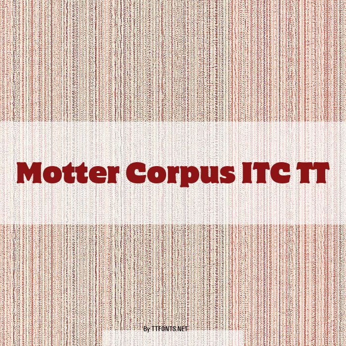 Motter Corpus ITC TT example