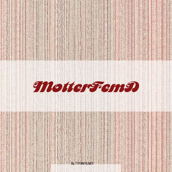 MotterFemD example