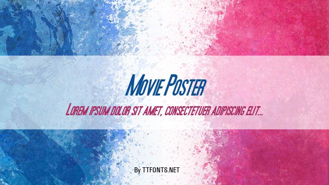 Movie Poster example