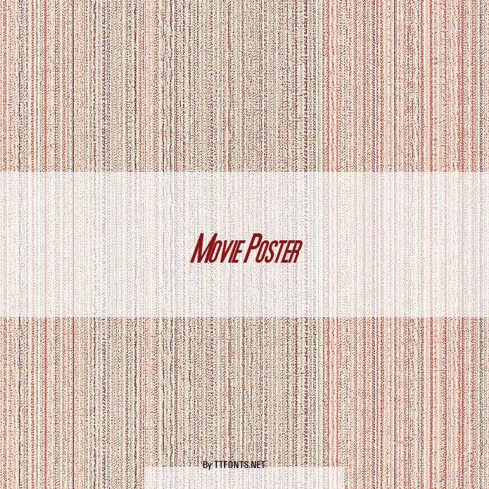 Movie Poster example