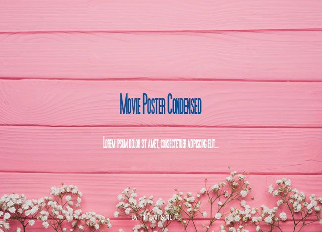 Movie Poster Condensed example