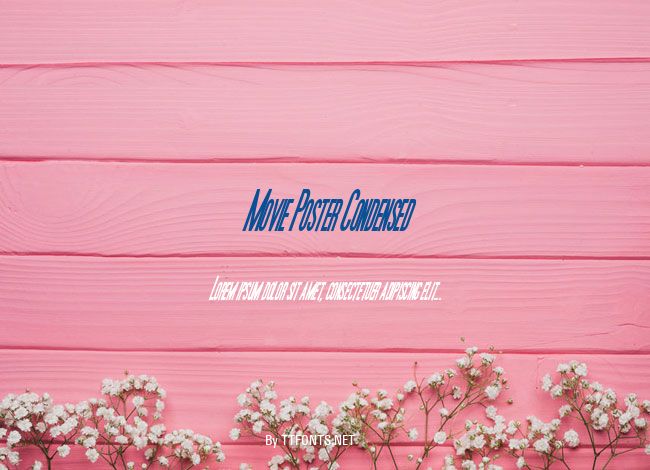 Movie Poster Condensed example