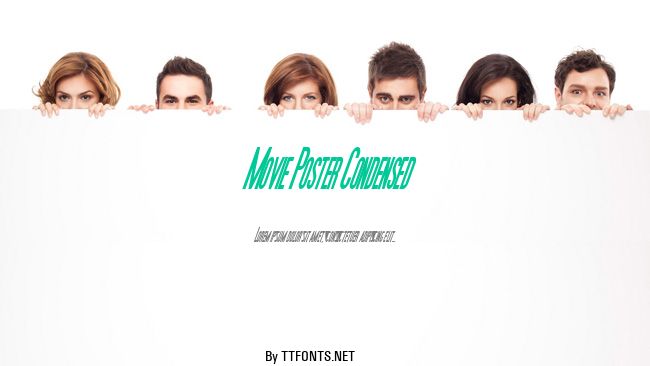 Movie Poster Condensed example