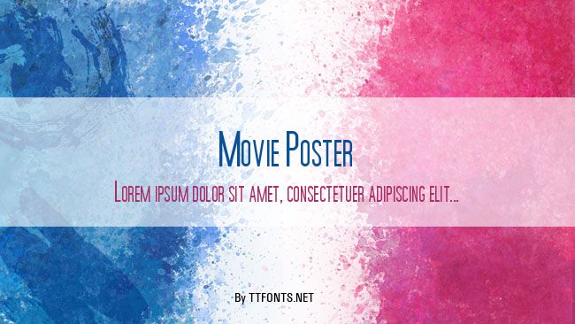 Movie Poster example