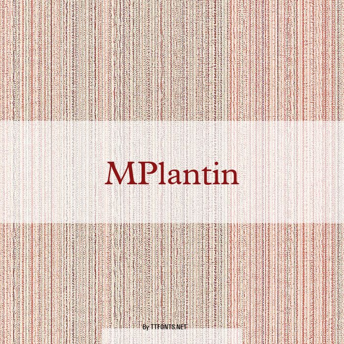 MPlantin example