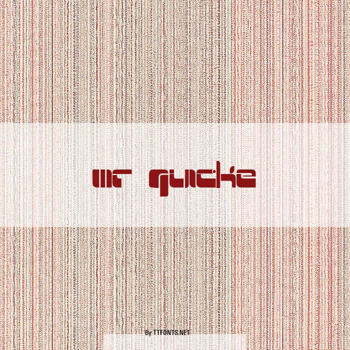 Mr Quicke example