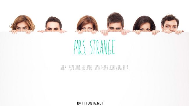 Mrs. Strange example