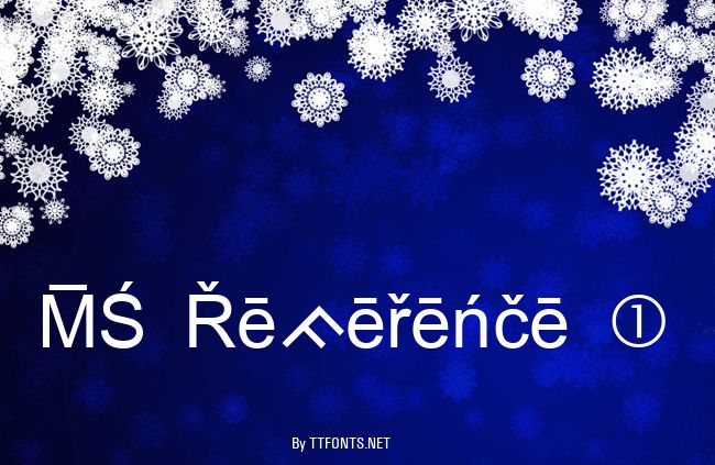 MS Reference 1 example
