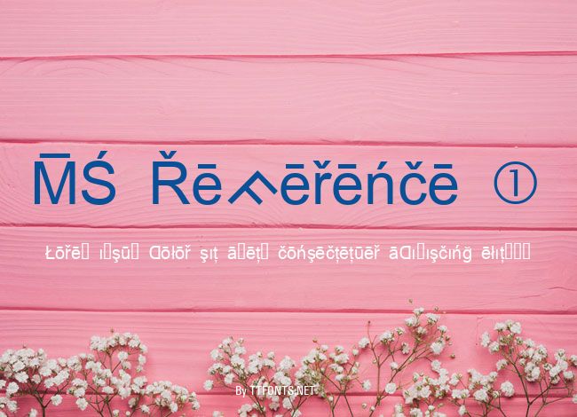 MS Reference 1 example