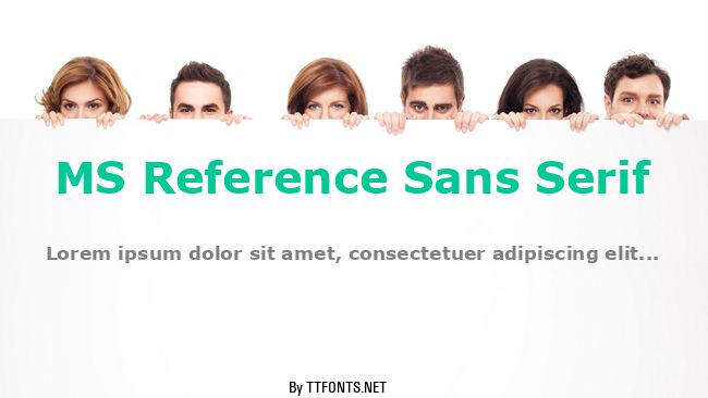 MS Reference Sans Serif example